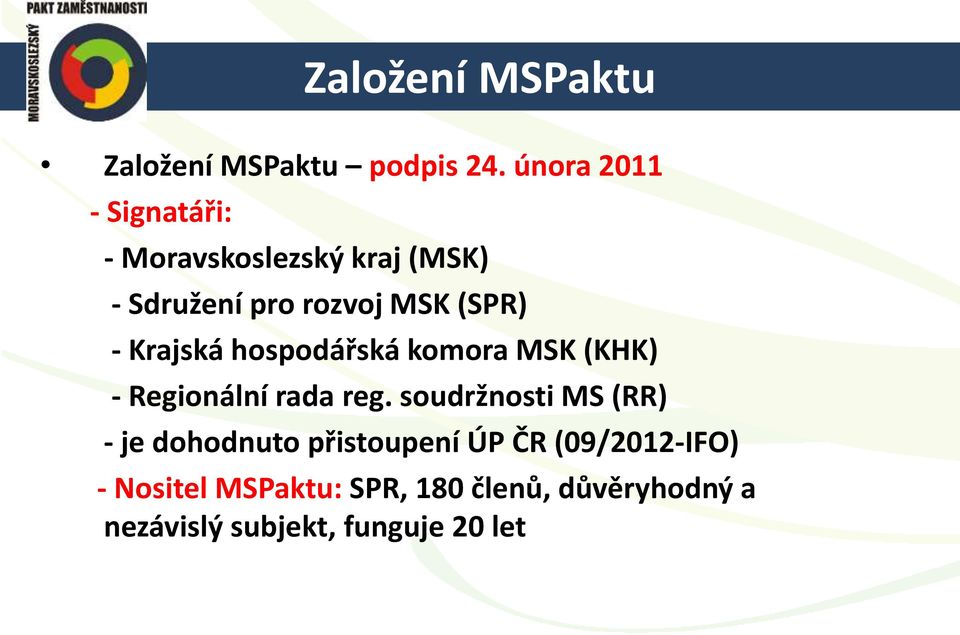 - Krajská hospodářská komora MSK (KHK) - Regionální rada reg.