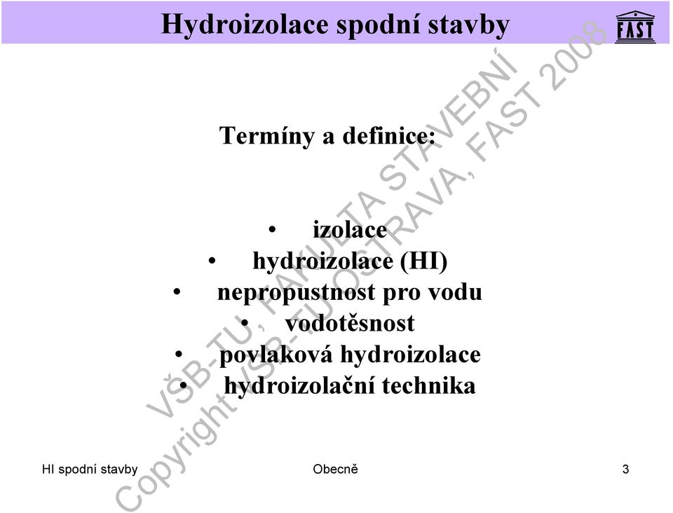 vodu vodotěsnost povlaková