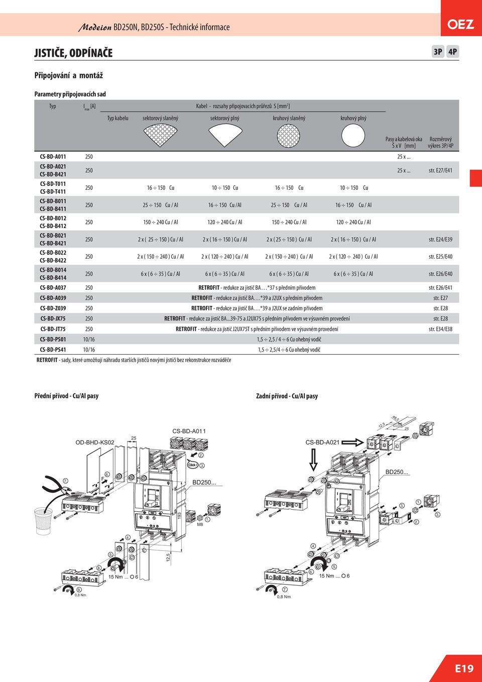 E7/E4 CS-BD-T CS-BD-T4 5 6 5 Cu 5 Cu 6 5 Cu 5 Cu CS-BD-B CS-BD-B4 5 5 5 Cu / Al 6 5 Cu /Al 5 5 Cu / Al 6 5 Cu / Al CS-BD-B CS-BD-B4 5 5 4 Cu / Al 4 Cu / Al 5 4 Cu / Al 4 Cu / Al CS-BD-B CS-BD-B4 5 x