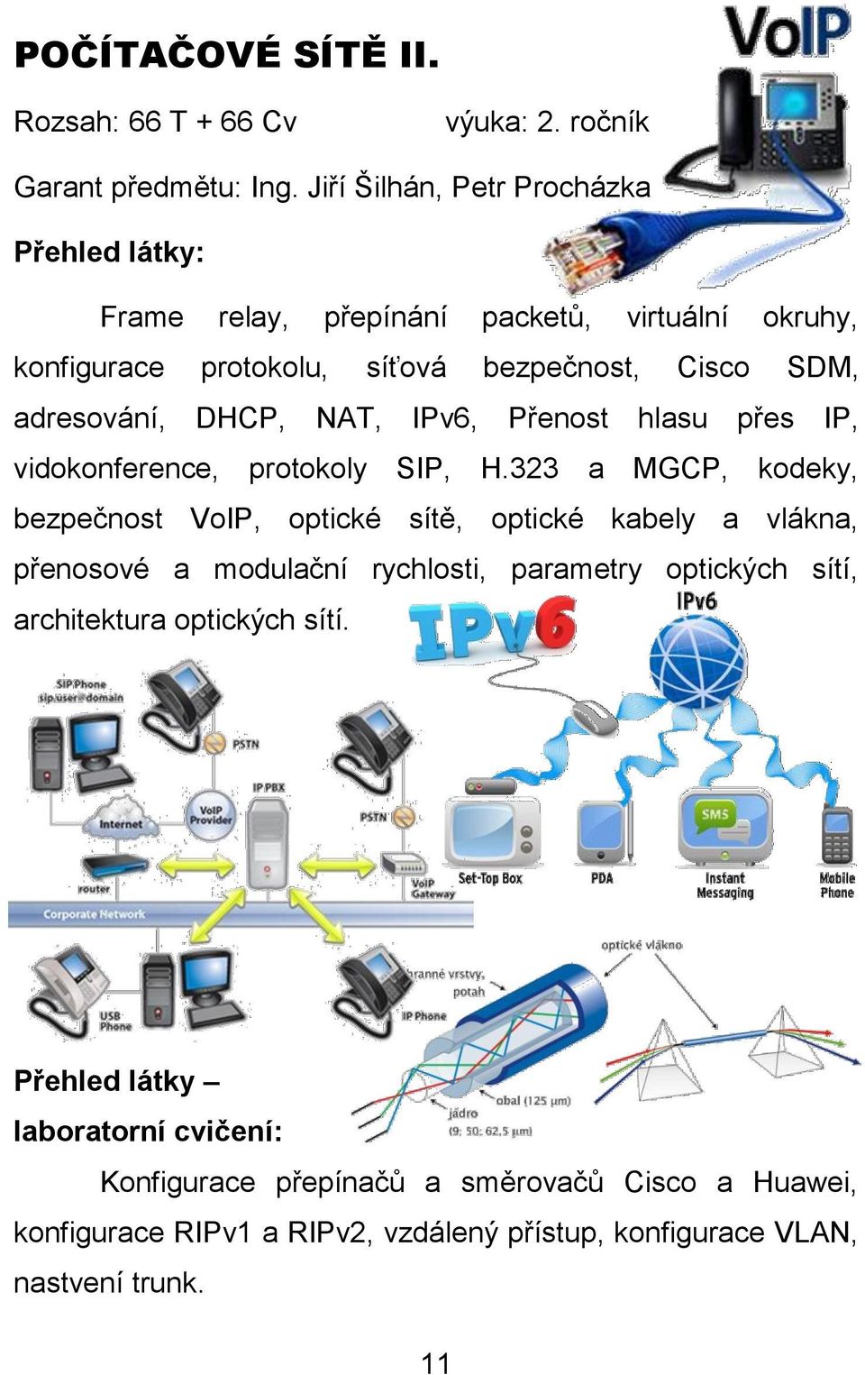 IPv6, Přenost hlasu přes IP, vidokonference, protokoly SIP, H.