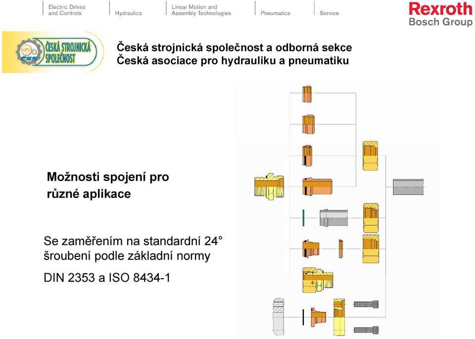 standardní 24 šroubení podle