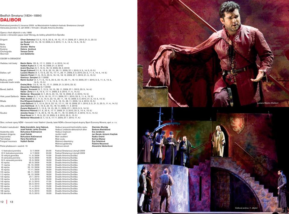 9., 20. 9., 16. 10., 17. 11. 2009, 27. 1. 2010, 21. 3., 23. 3.) Jan Šrubař (22. 10., 18. 12. 2009, 3. 3. 2010, 11. 4., 14. 4., 14. 5.