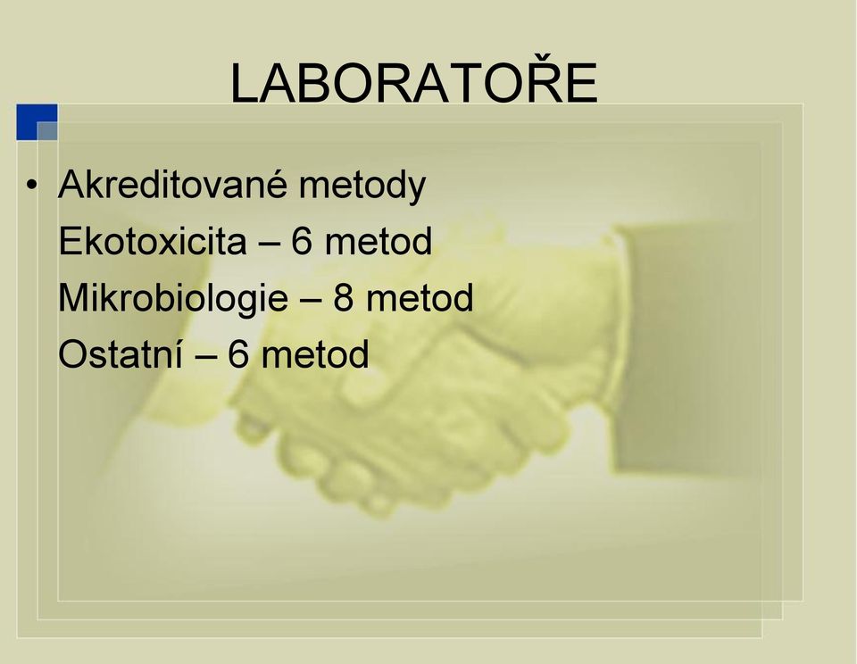 Ekotoxicita 6 metod
