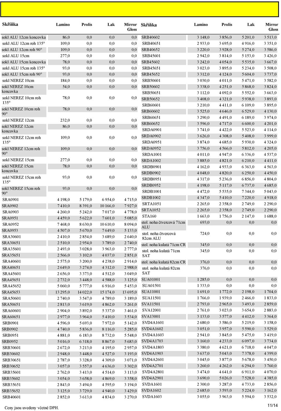 0,0 0,0 78,0 0,0 0,0 0,0 sokl NEREZ 12cm 232,0 0,0 0,0 0,0 sokl NEREZ 12cm koncovka sokl NEREZ 12cm roh 135 sokl NEREZ 12cm roh 90 86,0 0,0 0,0 0,0 109,0 0,0 0,0 0,0 109,0 0,0 0,0 0,0 sokl NEREZ 15cm