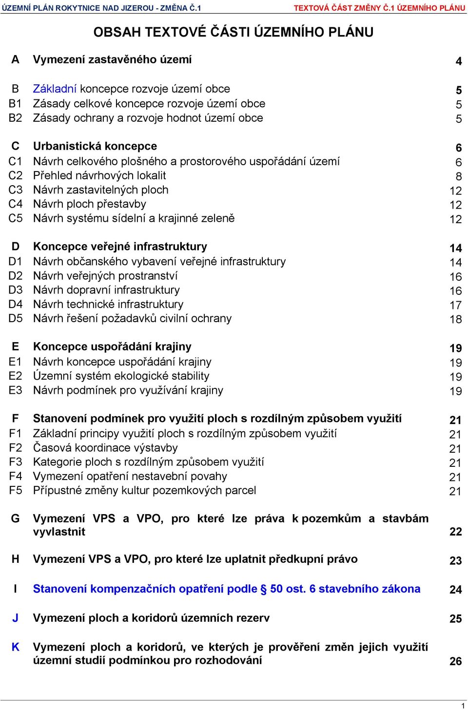 systému sídelní a krajinné zeleně 12 D Koncepce veřejné infrastruktury 14 D1 Návrh občanského vybavení veřejné infrastruktury 14 D2 Návrh veřejných prostranství 16 D3 Návrh dopravní infrastruktury 16