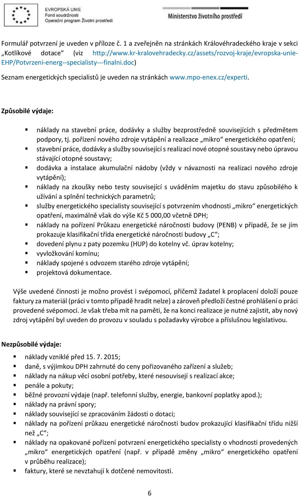 Kotlíkové dotace v Královéhradeckém kraji Metodická příručka pro žadatele a  příjemce - PDF Free Download