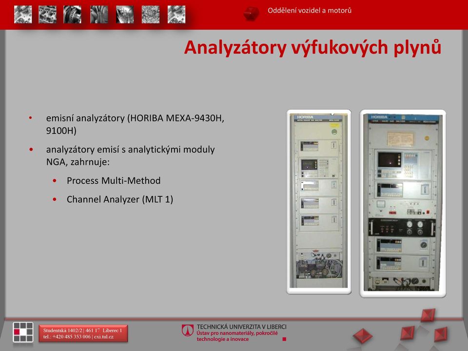 9100H) analyzátory emisí s analytickými moduly