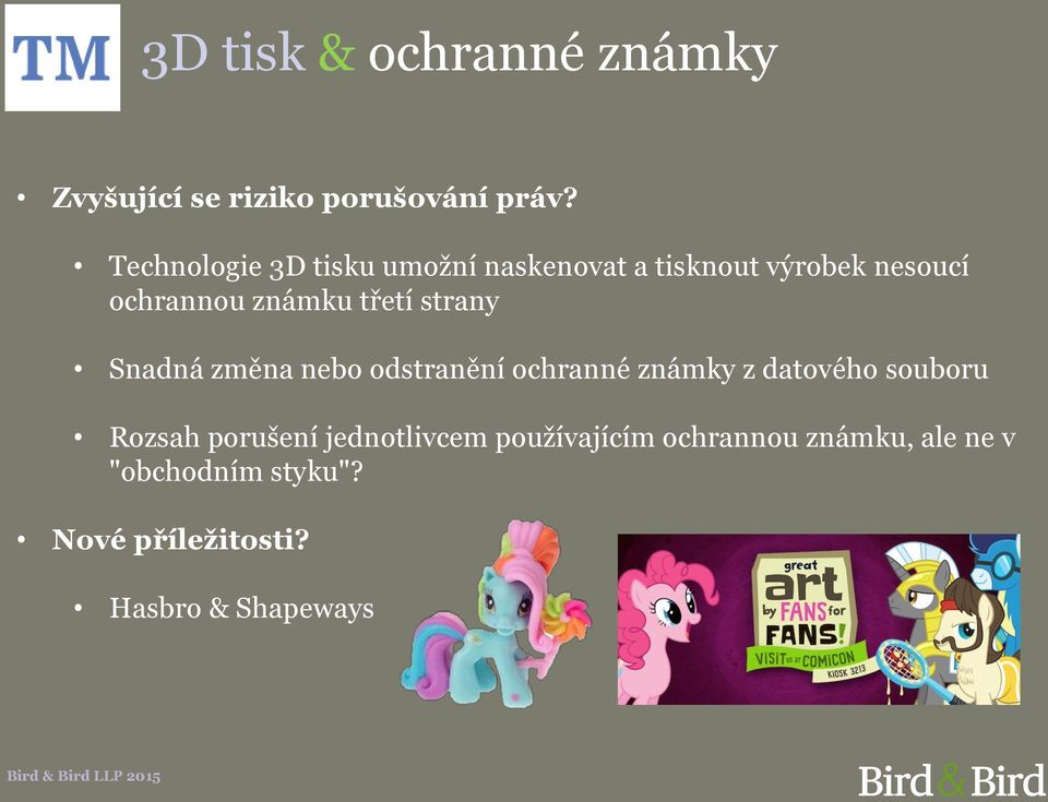 třetí strany Snadná změna nebo odstranění ochranné známky z datového souboru Rozsah