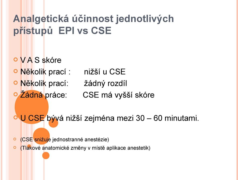 má vyšší skóre U CSE bývá nižší zejména mezi 30 60 minutami.