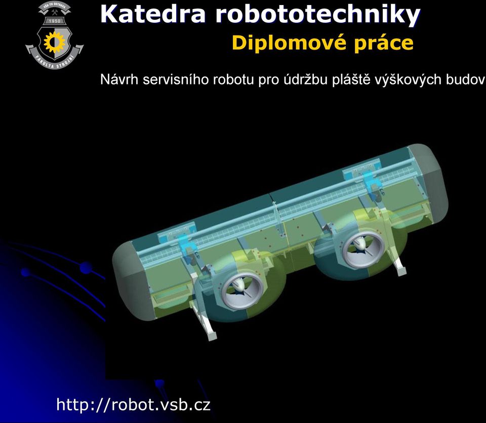 servisního robotu pro údržbu