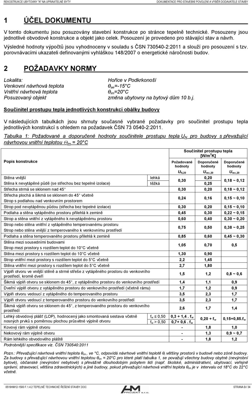 porovnávacími ukazateli definovanými vyhláškou 148/2007 o energetické náročnosti budov.