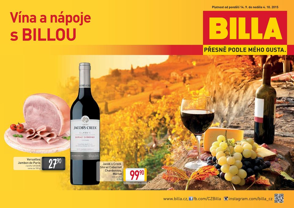 Paris 27 z pultu lahůdek cena za 100 g Jacob s