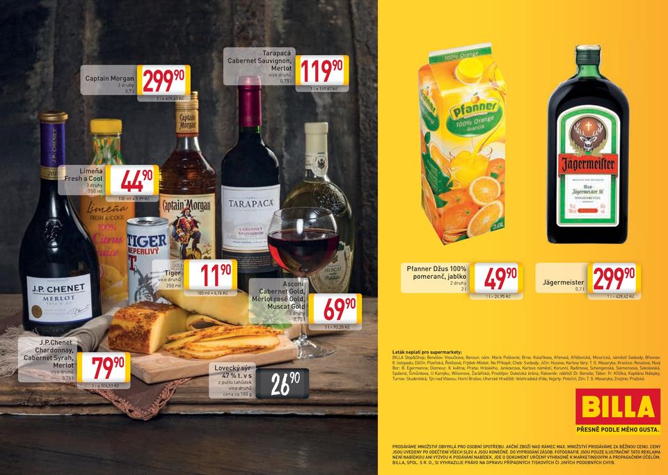 v s 26 z pultu lahůdek cena za 100 g Leták neplatí pro supermarkety: BILLA Stop&Shop; Benešov: Vnoučkova; Beroun: nám.