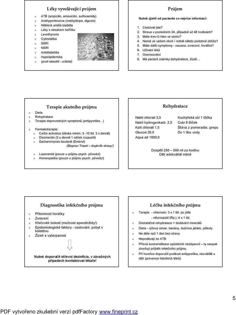Nemáve vašem okolí / rodině někdo podobnéobtíže? 5. Máte dalšísymptomy -nauzea, zvracení, horečka? 6. Užívání léků 7. Onemocnění 8.