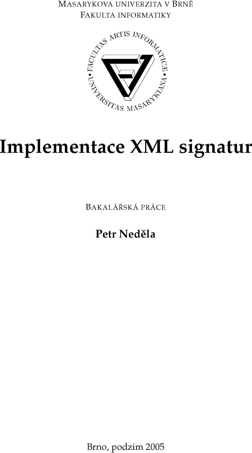 Implementace XML signatur