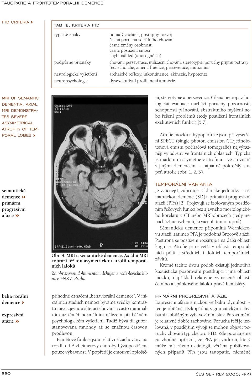 (anosognózie) chování: perseverace, utilizační chování, stereotypie, poruchy příjmu potravy řeč: echolalie, změna fluence, perseverace, mutizmus archaické reflexy, inkontinence, akinezie, hypotenze