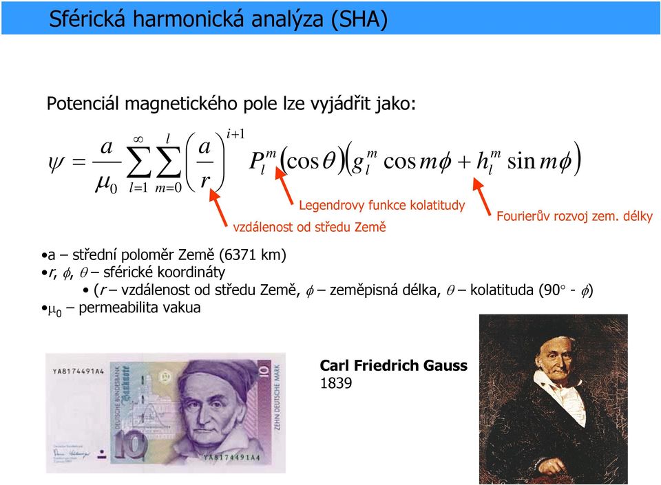 Země l Fourierův rozvoj zem.