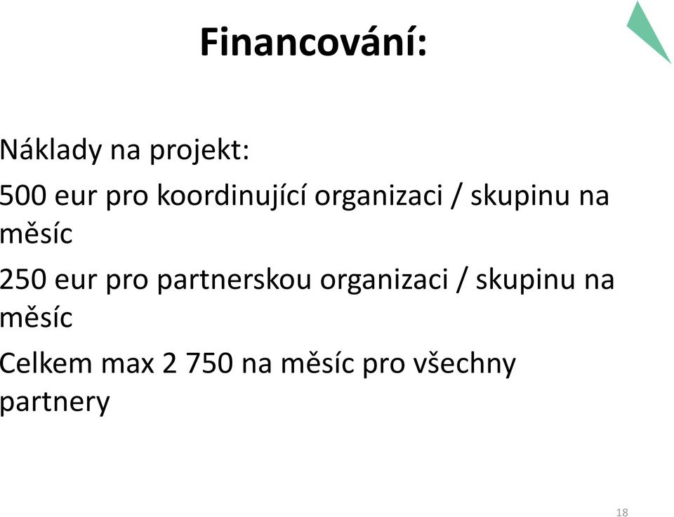 eur pro partnerskou organizaci / skupinu na