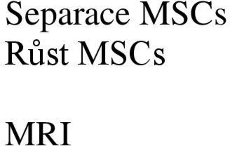 MSCs MRI