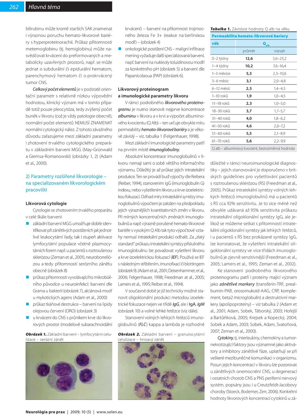 Celkový počet elementů je v podstatě orientační parametr s relativně nízkou výpovědní hodnotou, klinický význam má v tomto případě totiž pouze pleocytóza, tedy zvýšený počet buněk v likvoru (což je