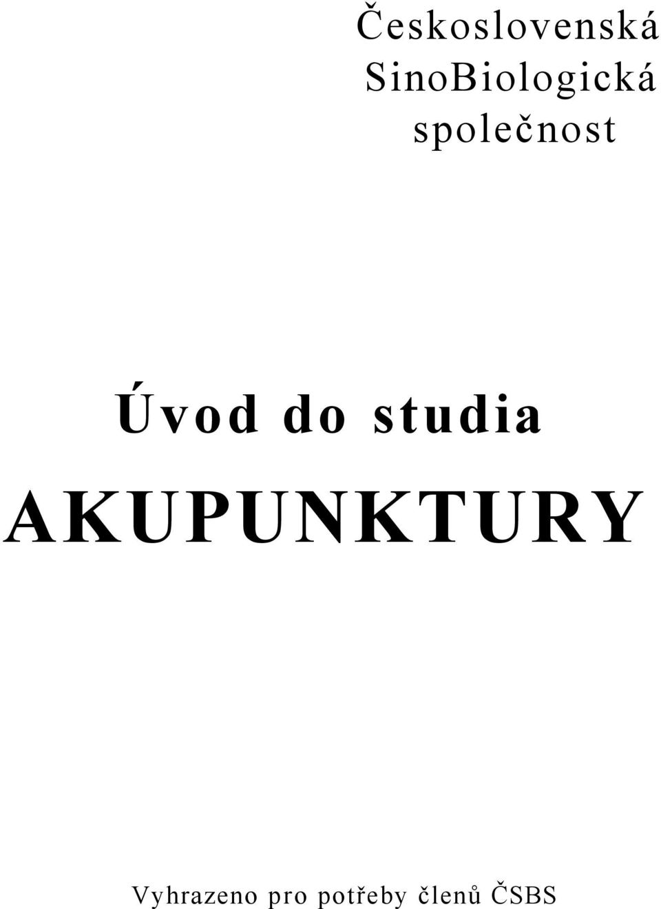 společnost Úvod do