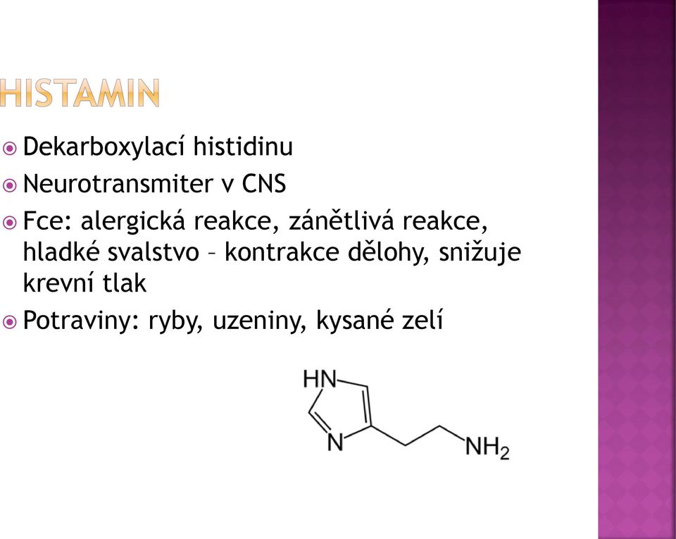 hladké svalstvo kontrakce dělohy, snižuje