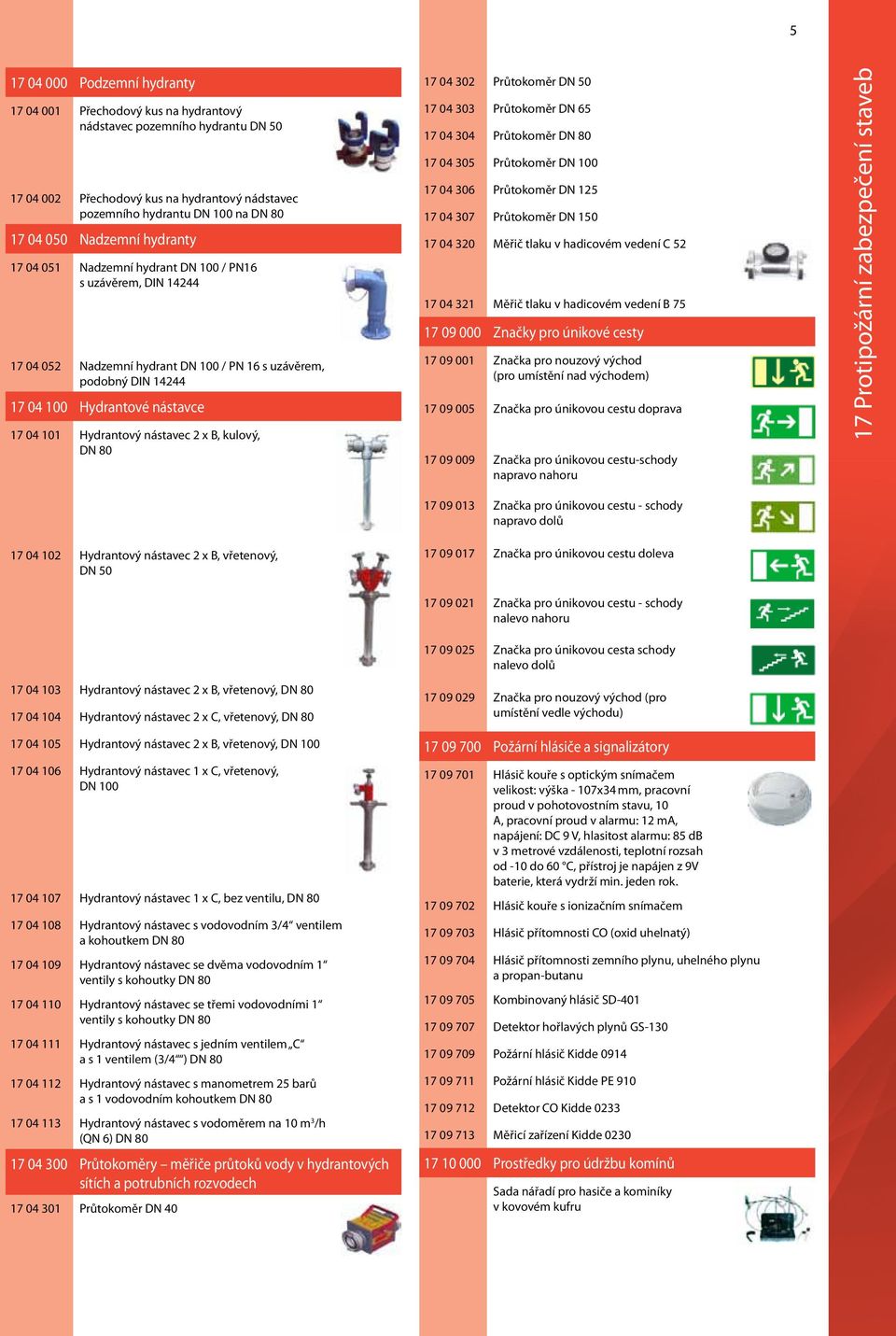 Hydrantový nástavec 2 x B, kulový, DN 80 17 04 302 Průtokoměr DN 50 17 04 303 Průtokoměr DN 65 17 04 304 Průtokoměr DN 80 17 04 305 Průtokoměr DN 100 17 04 306 Průtokoměr DN 125 17 04 307 Průtokoměr