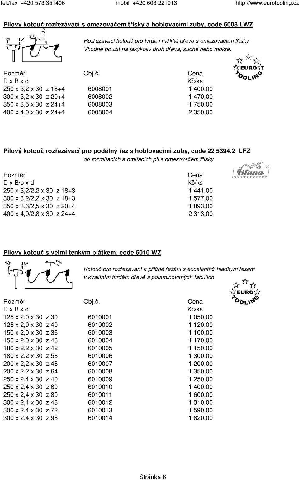 hoblovacími zuby, code 22 5394.