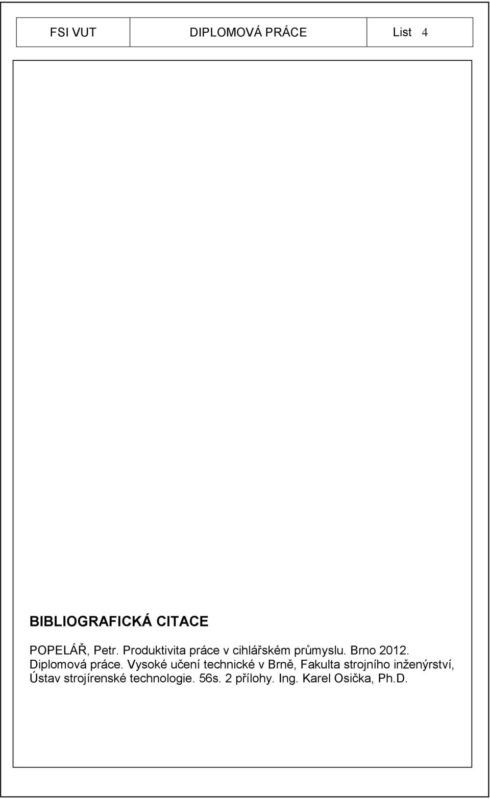Diplomová práce.