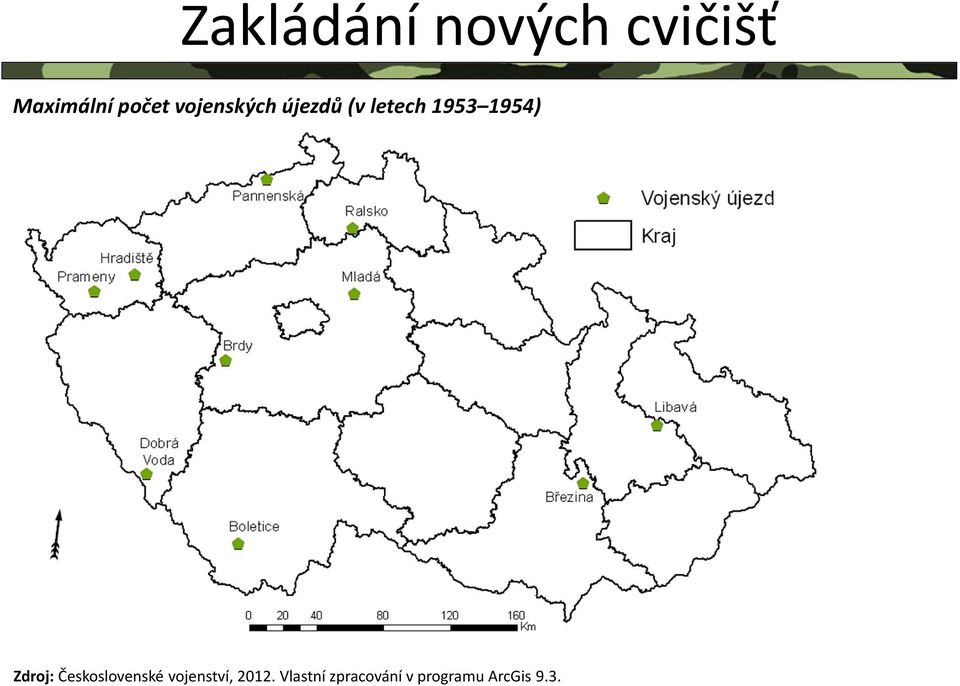 1954) Zdroj: Československé vojenství,