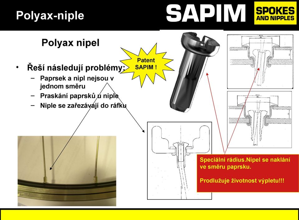 Paprsek a nipl nejsou v jednom směru Praskání paprsků u