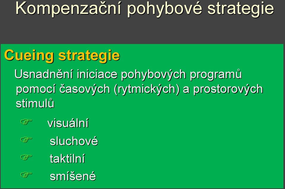 programů pomocí časových (rytmických) a