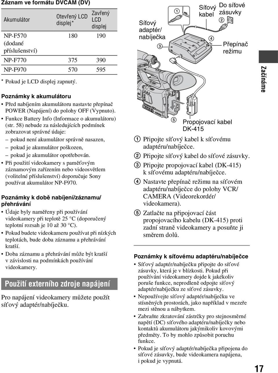 Funkce Battery Info (Informace o akumulátoru) (str.