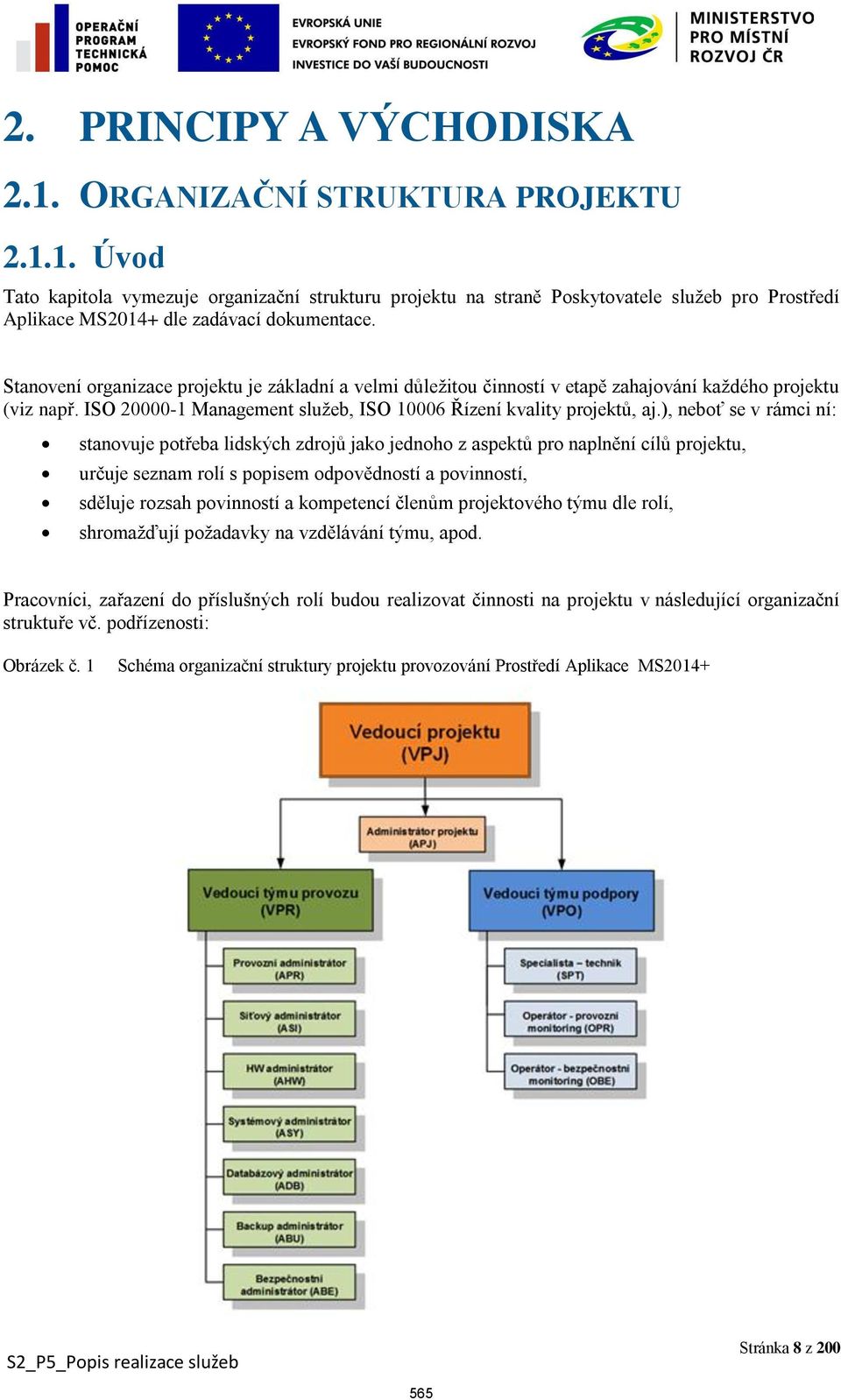 ), neboť se v rámci ní: stanovuje potřeba lidských zdrojů jako jednoho z aspektů pro naplnění cílů projektu, určuje seznam rolí s popisem odpovědností a povinností, sděluje rozsah povinností a