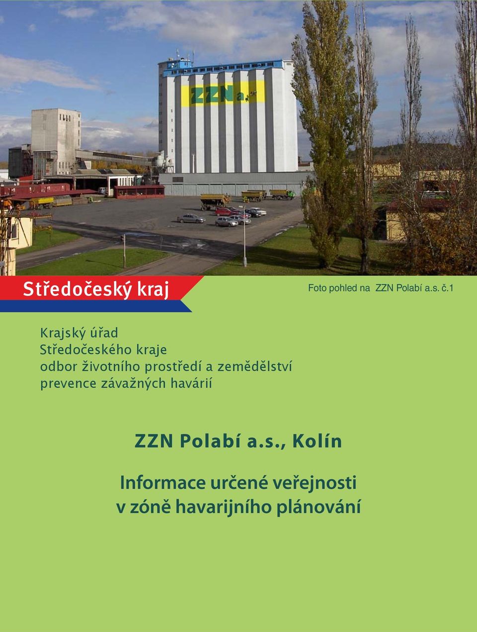 prostředí a zemědělství prevence závažných havárií