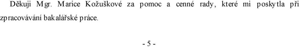 cenné rady, které mi