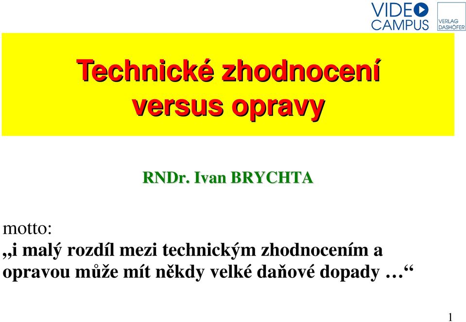 rozdíl mezi technickým zhodnocením a