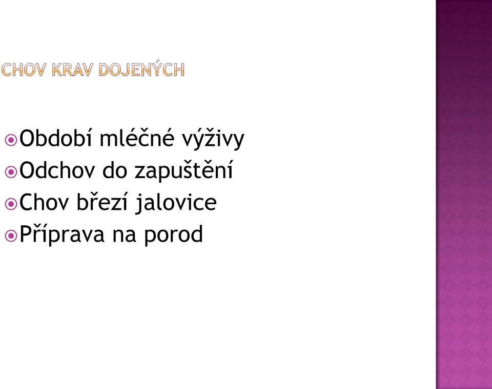 zapuštění Chov