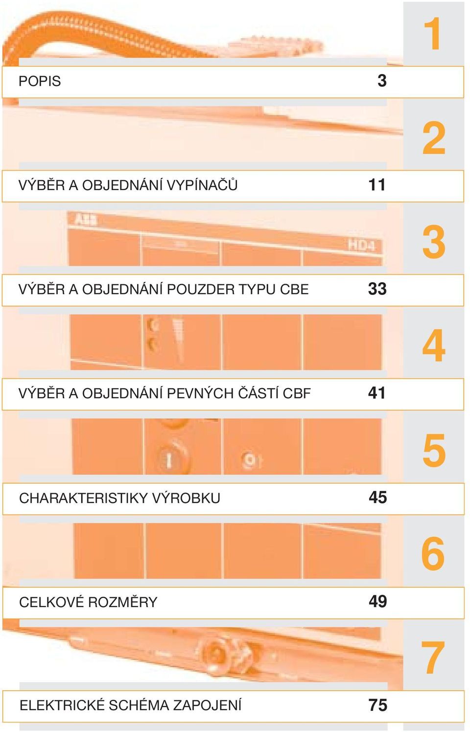 CBF CHARAKTERISTIKY VÝROBKU CELKOVÉ ROZMĚRY