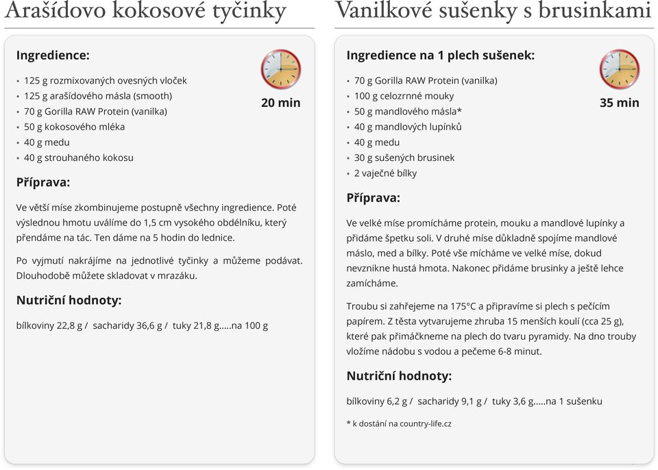 Ten dáme na 5 hodin do lednice. Po vyjmutí nakrájíme na jednotlivé tyčinky a můžeme podávat. Dlouhodobě můžete skladovat v mrazáku. bílkoviny 22,8 g / sacharidy 36,6 g / tuky 21,8 g.