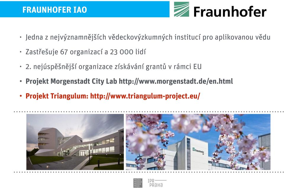 nejúspěšnější organizace získávání grantů v rámci EU Projekt Morgenstadt