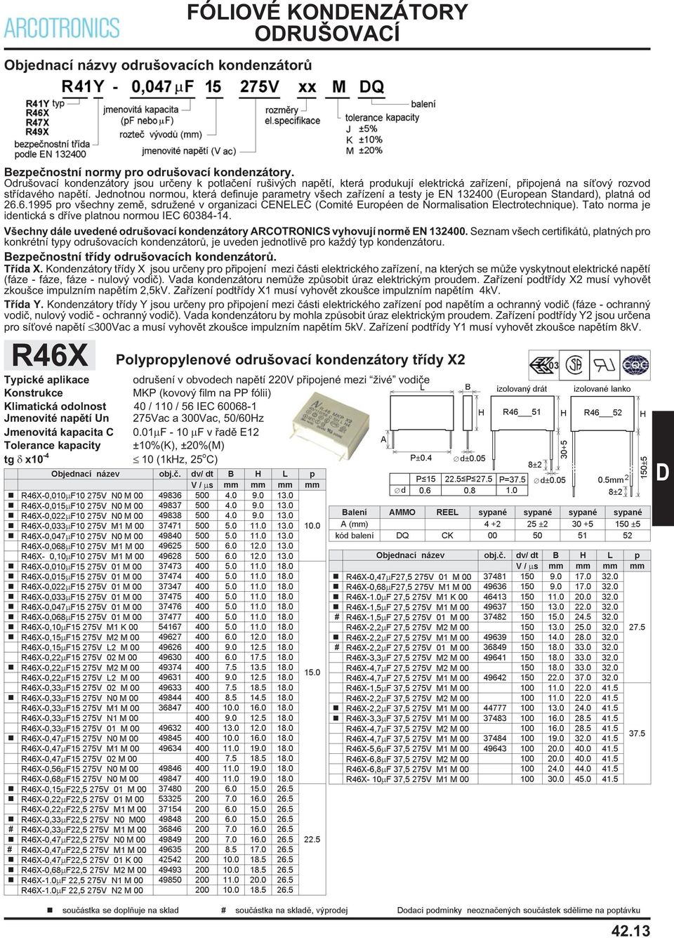 Jednotnou normou, která definuje parametry všech zaøízení a testy je EN 132400 (European Standard), platná od 26.