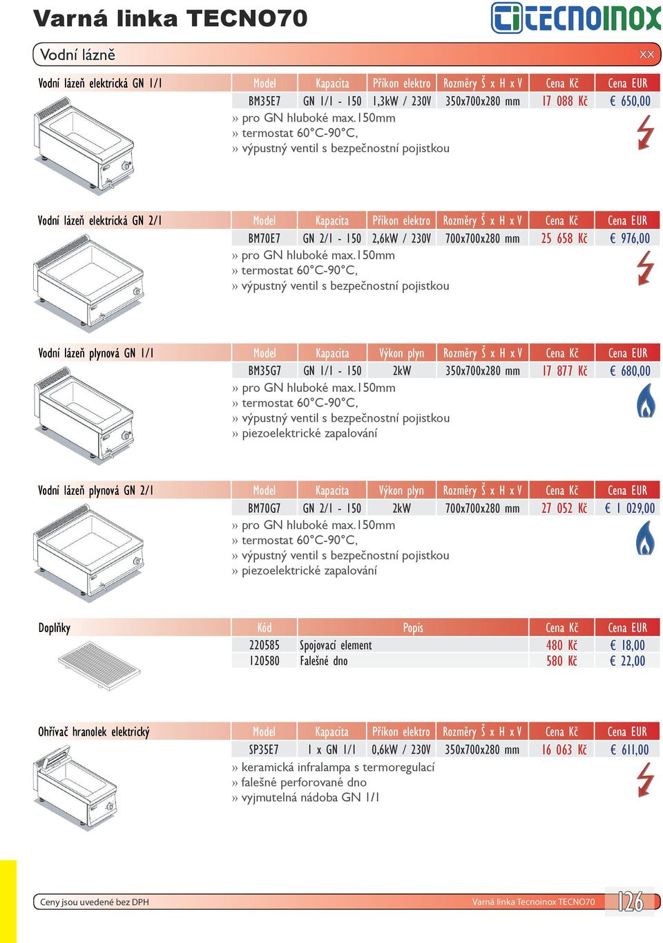 700x700x280 mm 25 658 Kč 976,00 pro GN hluboké max.