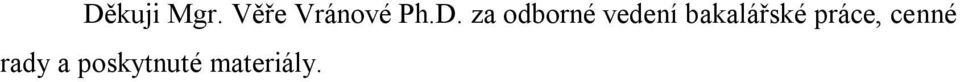 za odborné vedení