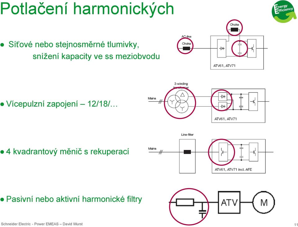 Vícepulzní zapojení 12/18/ 4 kvadrantový měnič s