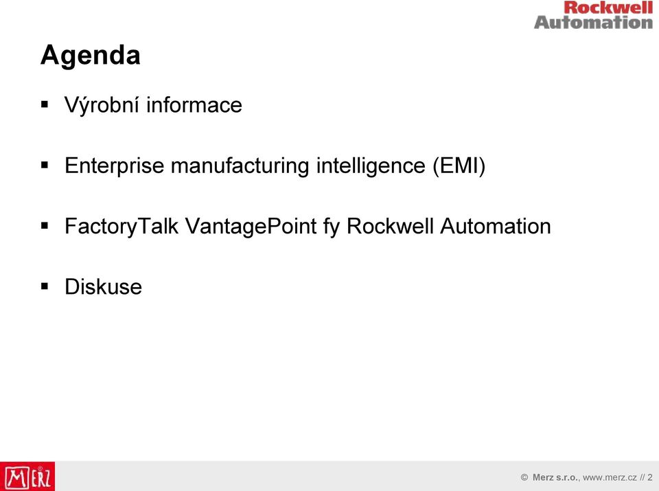 FactoryTalk VantagePoint fy Rockwell