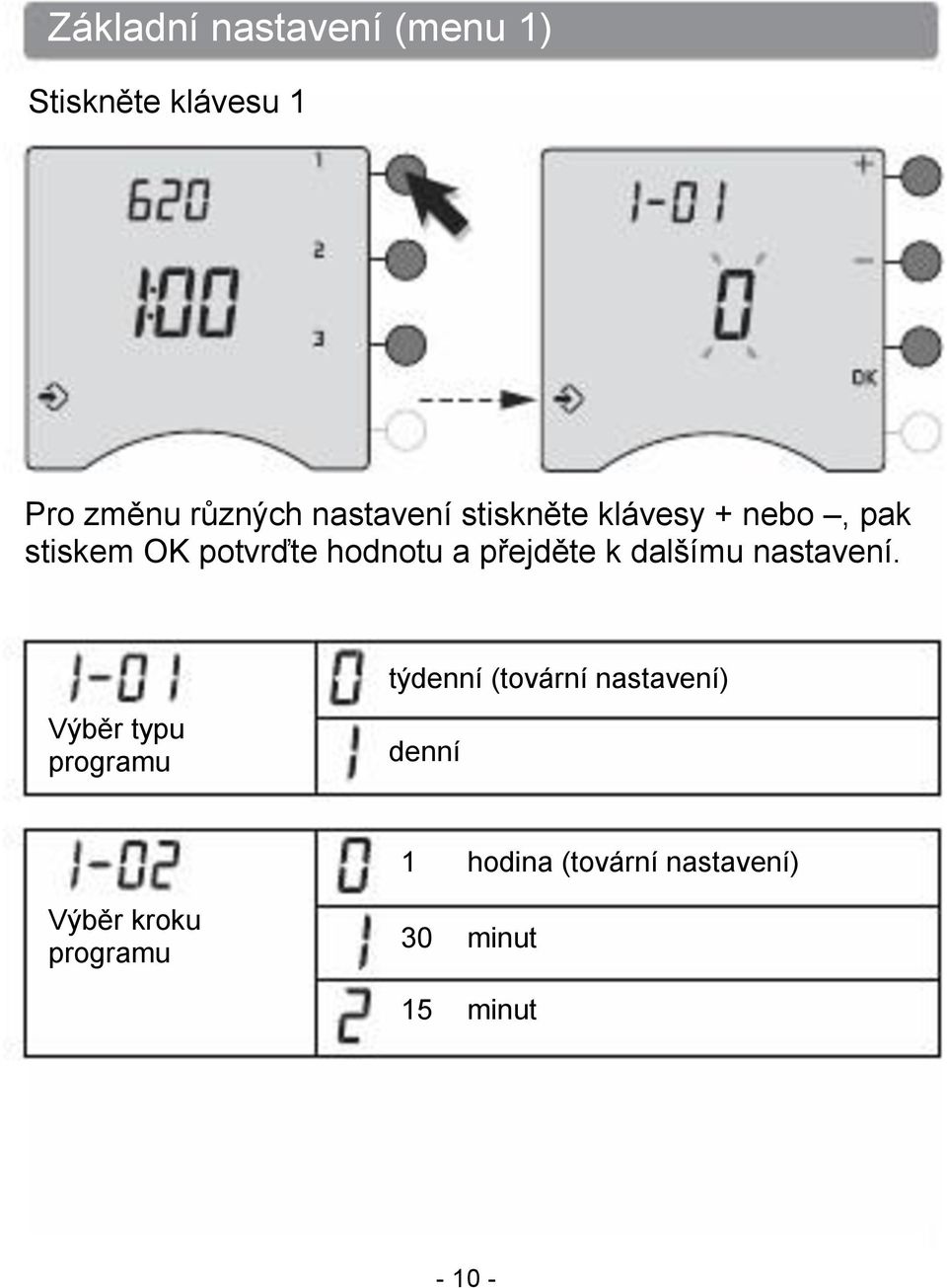 přejděte k dalšímu nastavení.