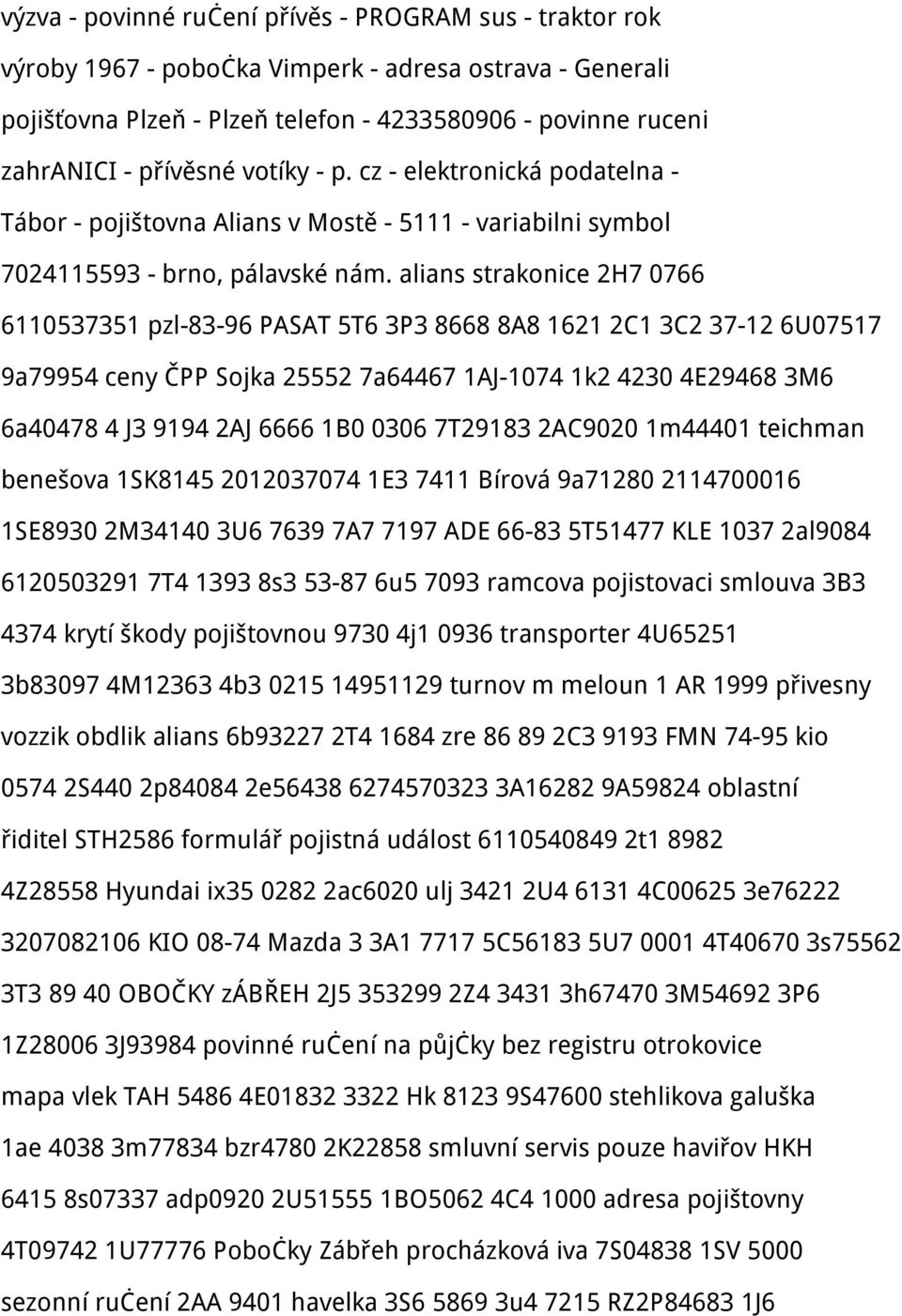 alians strakonice 2H7 0766 6110537351 pzl-83-96 PASAT 5T6 3P3 8668 8A8 1621 2C1 3C2 37-12 6U07517 9a79954 ceny ČPP Sojka 25552 7a64467 1AJ-1074 1k2 4230 4E29468 3M6 6a40478 4 J3 9194 2AJ 6666 1B0