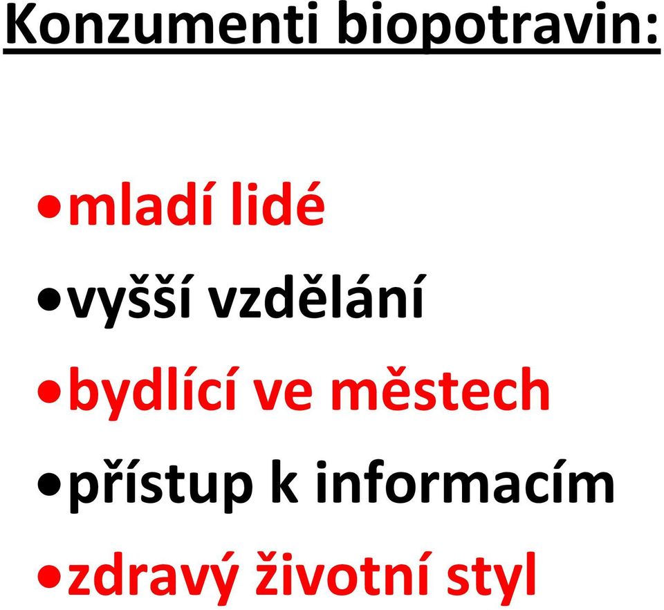 bydlící ve městech přístup