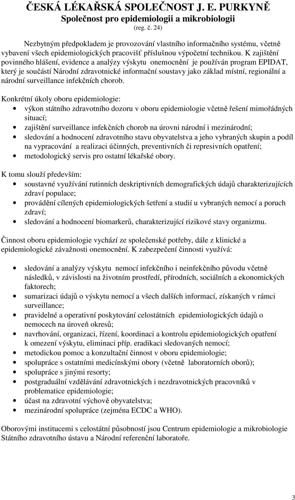 surveillance infekčních chorob.